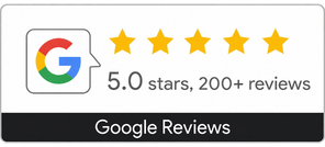Google Reviews - 4.9 Stars based on 700+ reviews